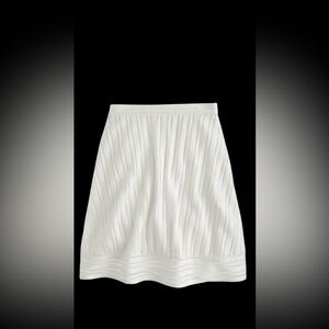 New with tags J. Crew Striped Eyelet White Skirt Women’s size 6